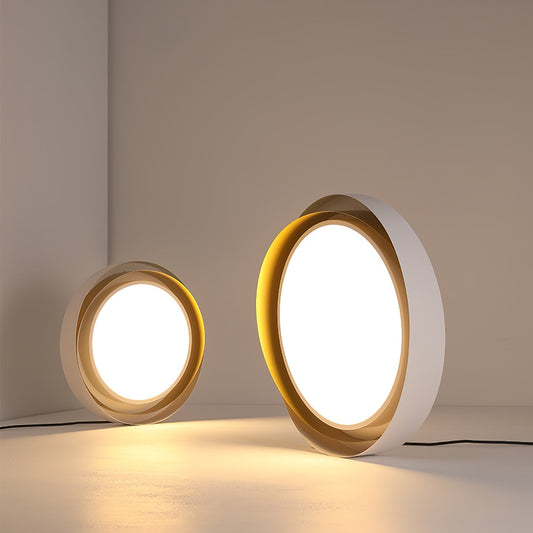 Halo Ring LED Flush Ceiling Light / ∅ 15.7″ x H 3.5″ / Dia 40cm x H 9cm (Power: ~24W) / Black & White / Cool Light