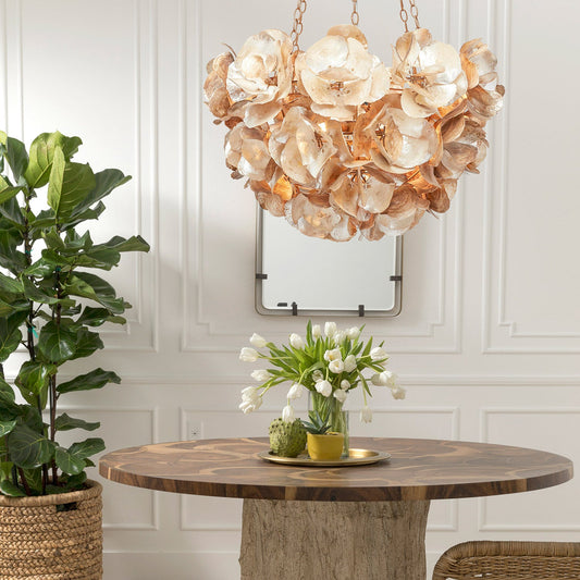 Venus Textured Statement Chandelier / Frost