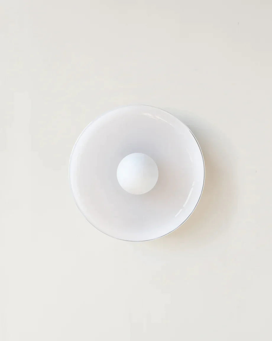250mm/350mm Glass Disc Sconce | Ceiling Light