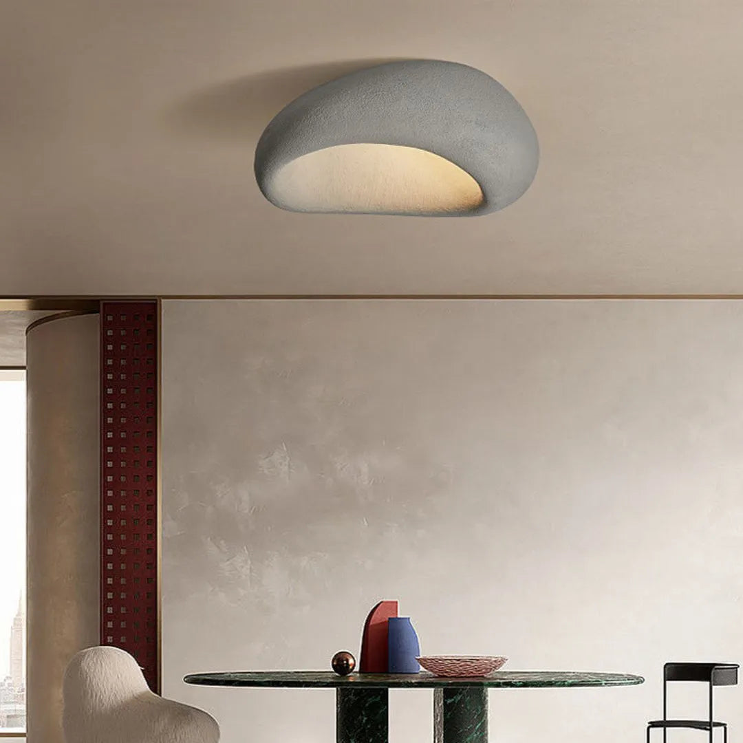 Aoshi - B | Wabi-sabi Style Resin Ceiling Light