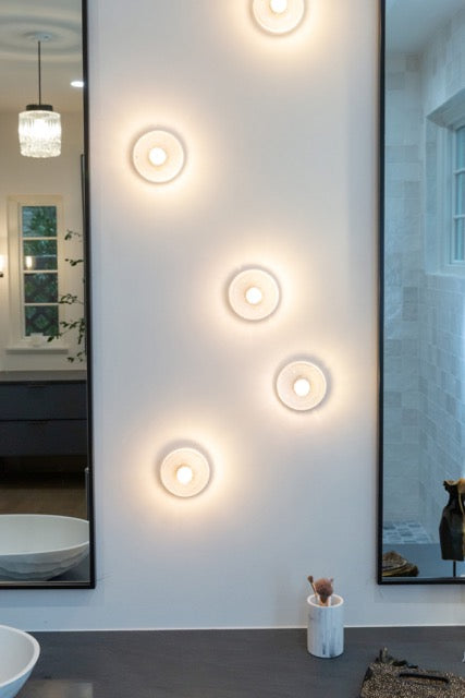 D105 Orbit Glass Wall Light | Surface Mount Sconce