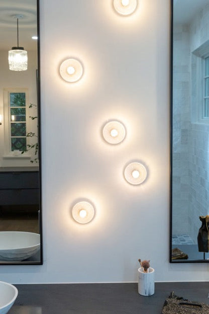 D105 Orbit Glass Wall Light | Surface Mount Sconce