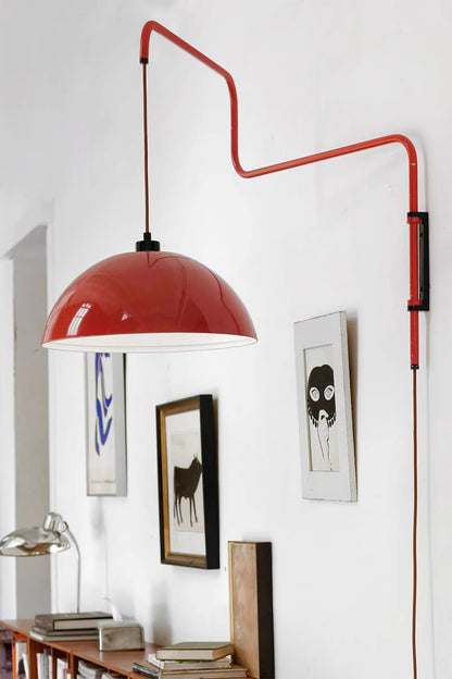D40 Industrial Pivot Swing Arm Wall Lamp