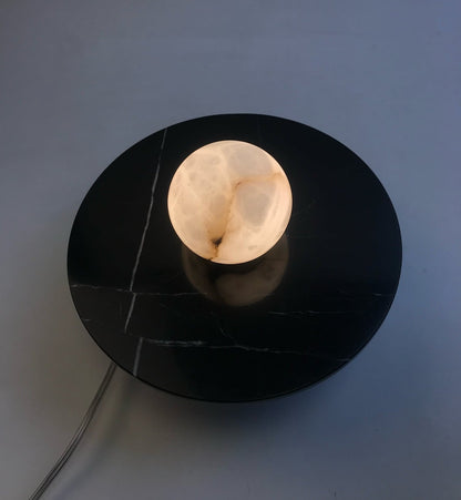 MD230mm Spanish Marble Flat Disc Sconce | Ceiling Light