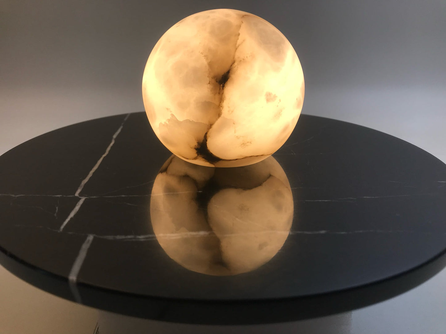 MD230mm Spanish Marble Flat Disc Sconce | Ceiling Light