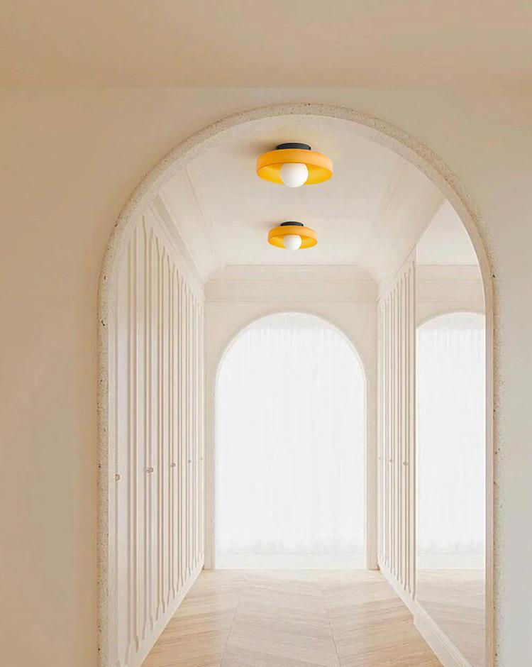 250mm/350mm Glass Disc Sconce | Ceiling Light