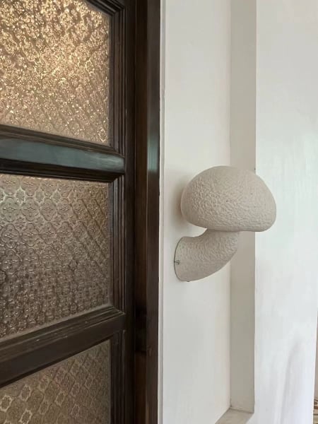 Mushroom Resin Sconce