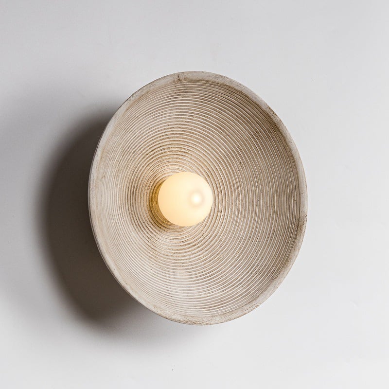 RC Resin Corrugated Sconce | Ceiling Light