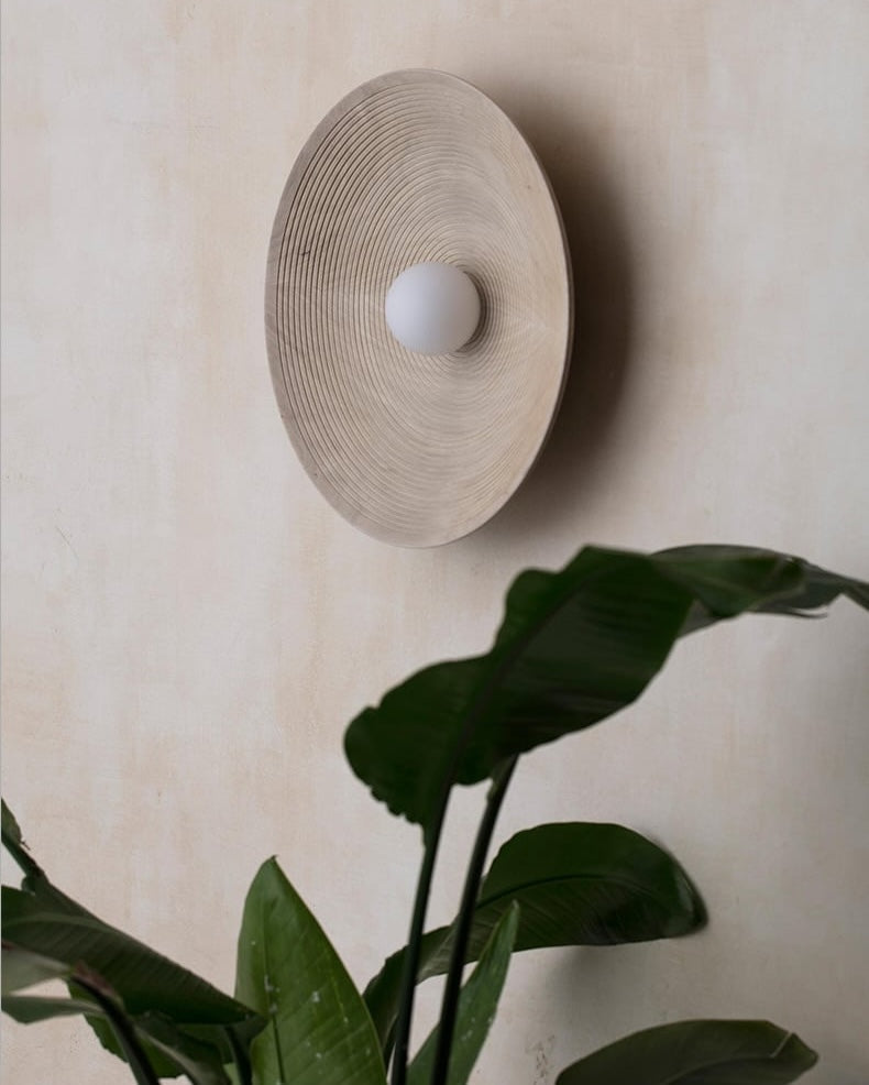 RC Resin Corrugated Sconce | Ceiling Light