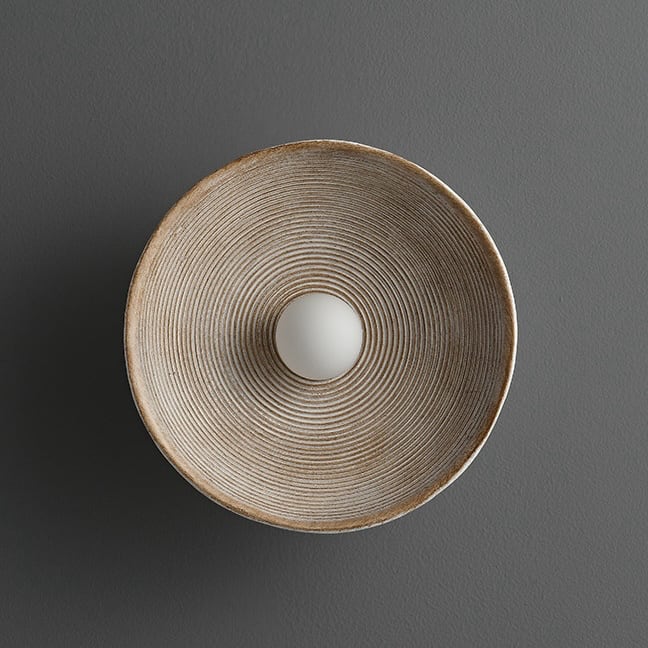 RC Resin Corrugated Sconce | Ceiling Light