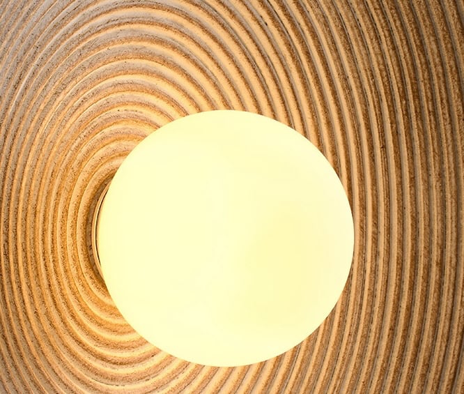 RC Resin Corrugated Sconce | Ceiling Light