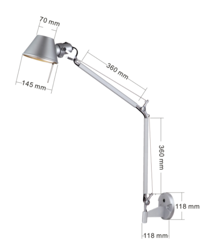Image of PARETE - S Bracket Wall Lamp