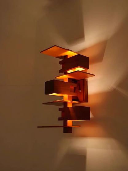 Taliesin Oak Wall Lamp
