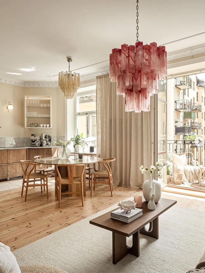 Image of Vetra D60 3-Tier Cascading Chandelier