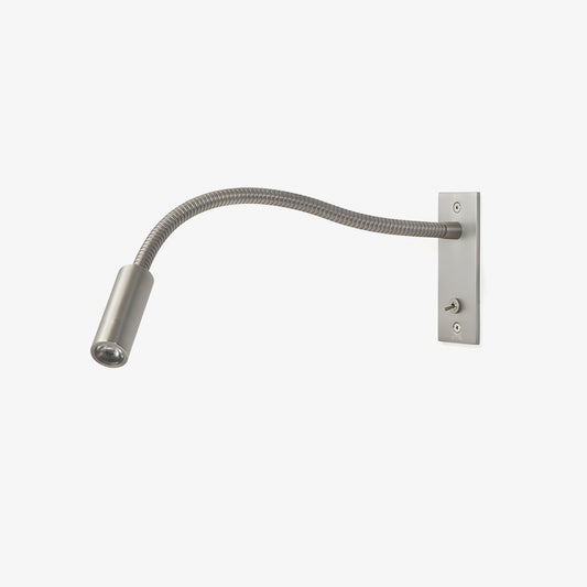 Adjustable Gooseneck LED Reading Light / W 13.8″ x H 4.7″ / Black / Warm Light