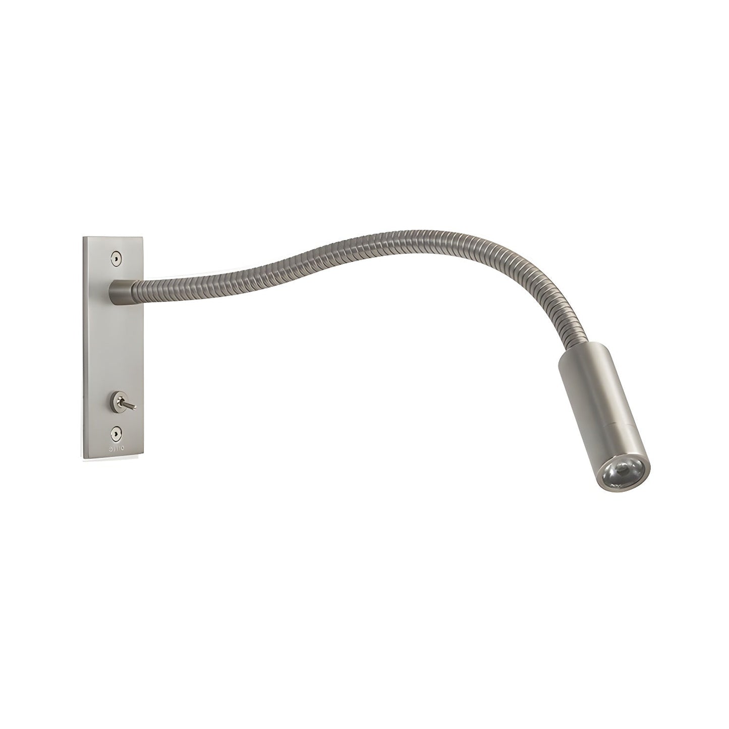 Adjustable Gooseneck LED Reading Light / W 13.8″ x H 4.7″ Set of 2 / Sand Nickel / Warm Light