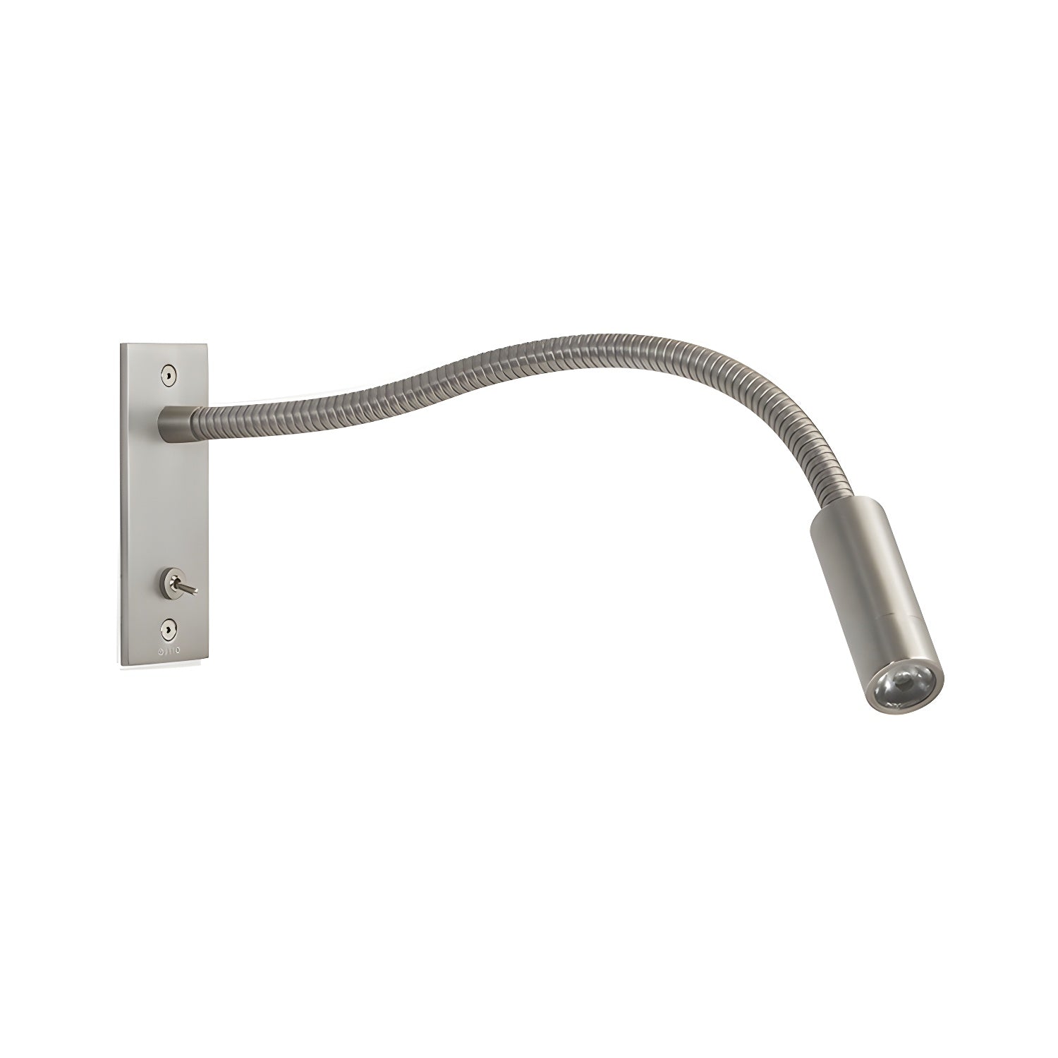 Adjustable Gooseneck LED Reading Light / W 13.8″ x H 4.7″ Set of 2 / Sand Nickel / Warm Light