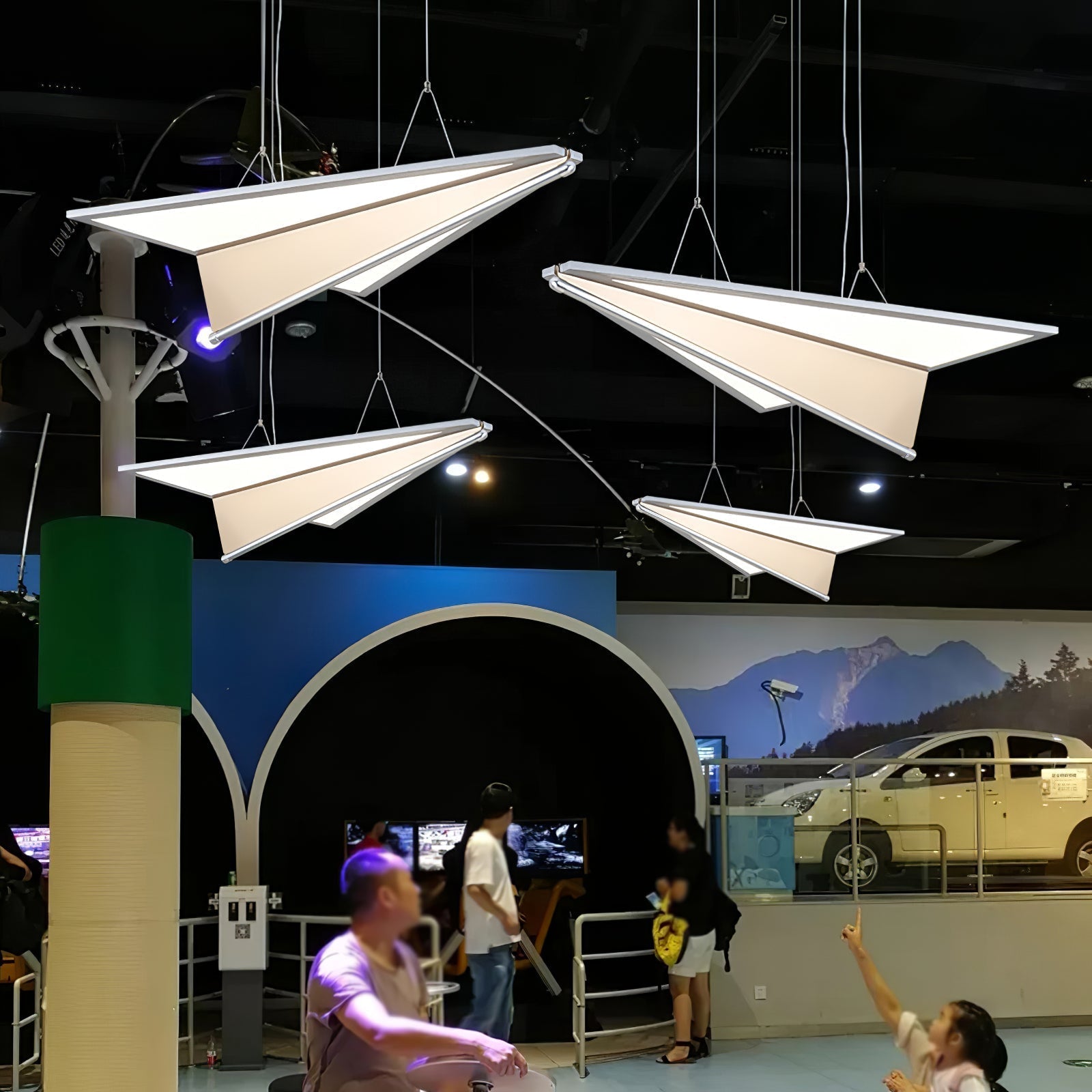 Aerodynamic Aircraft LED Pendant
