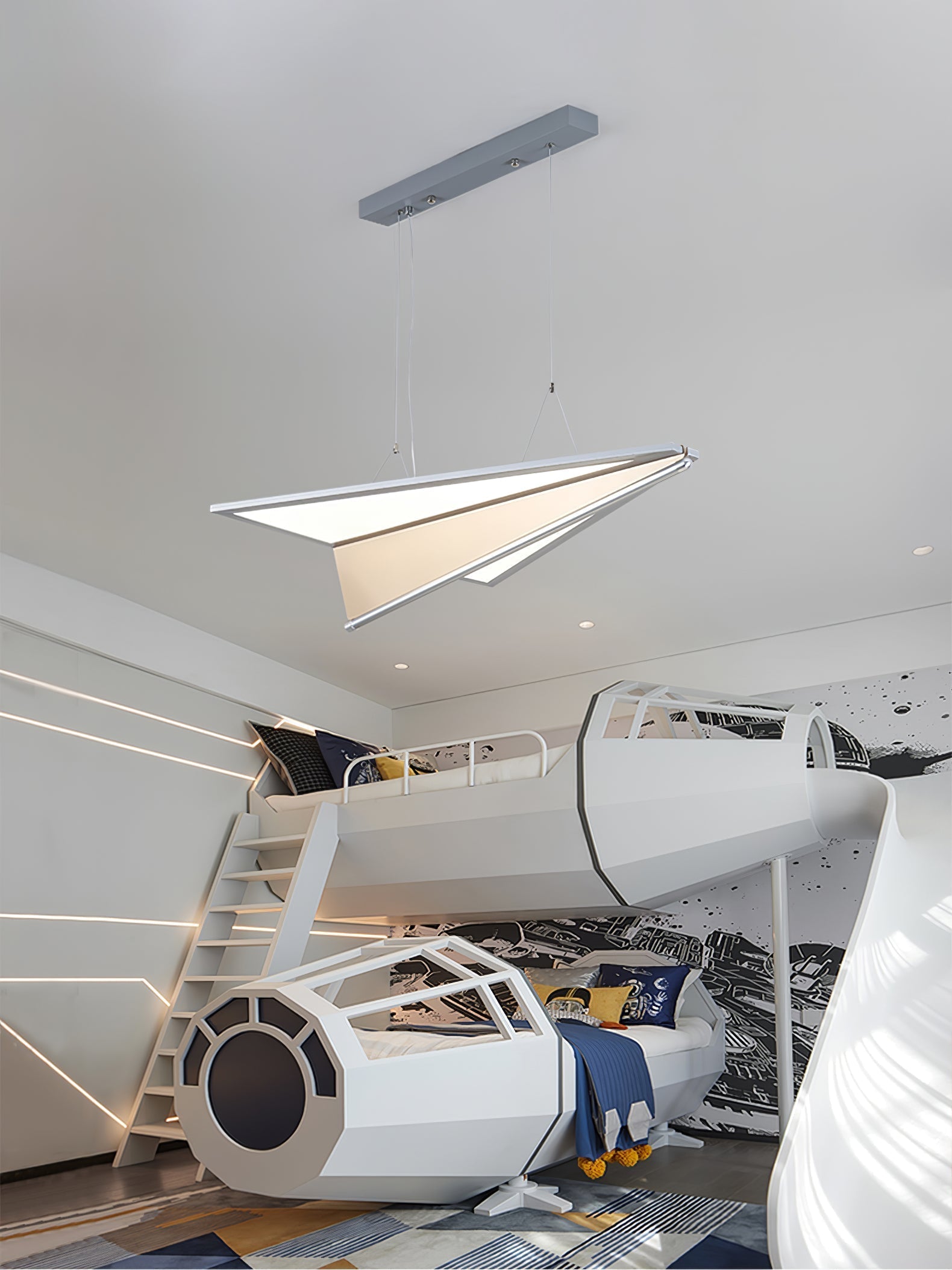 Aerodynamic Aircraft LED Pendant