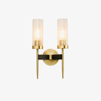 Alouette Brass and Glass Wall Sconce / ∅ 4.7″ x H 15.8″ / Dia 12cm x H 40cm / Brass