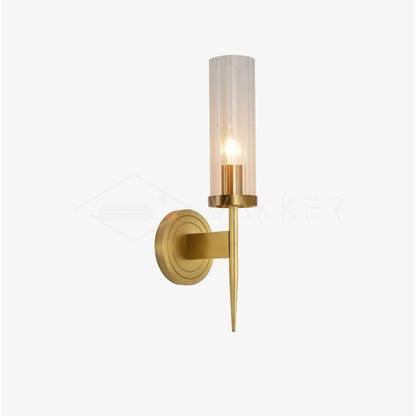 Alouette Brass and Glass Wall Sconce