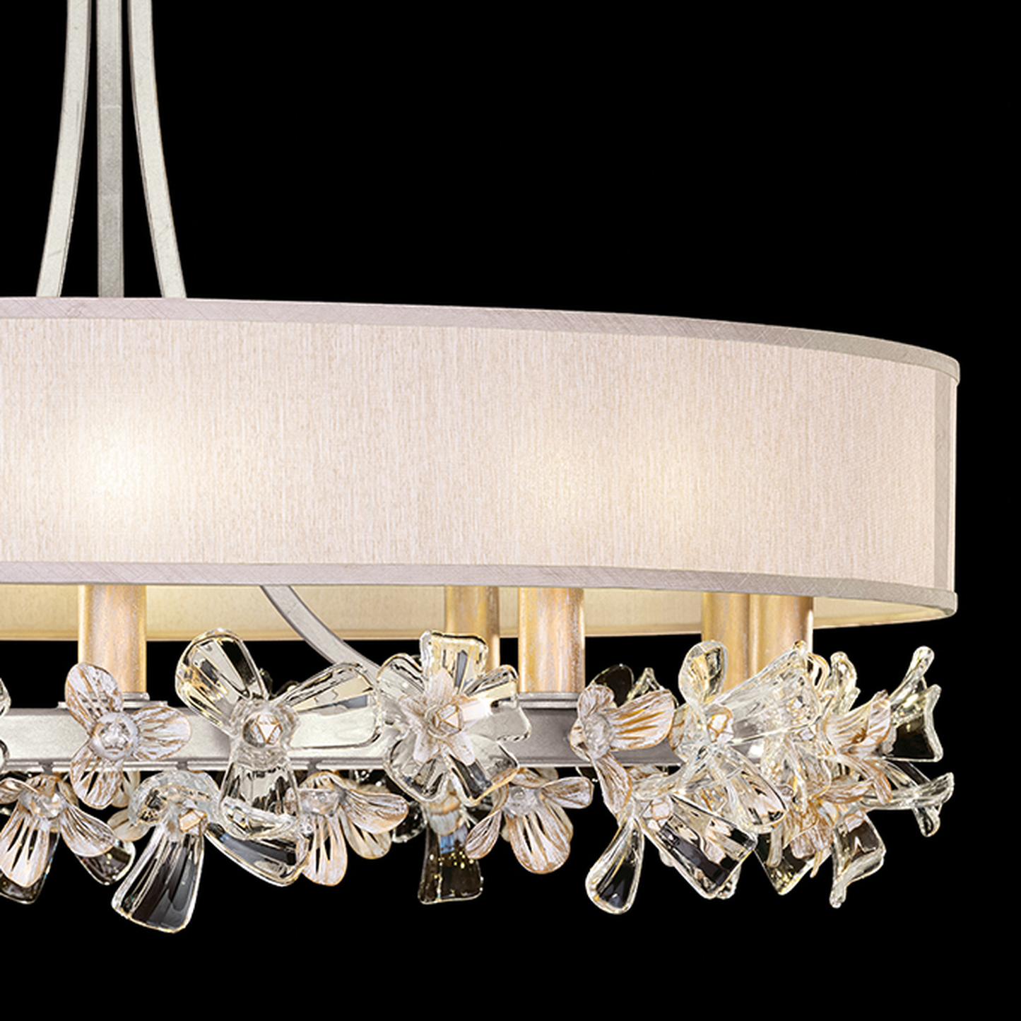 Azucena Floral Crystal Chandelier / Gold / Champagne