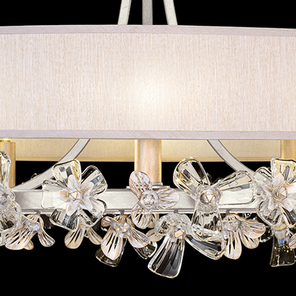 Azucena Floral Crystal Chandelier / Gold / Black