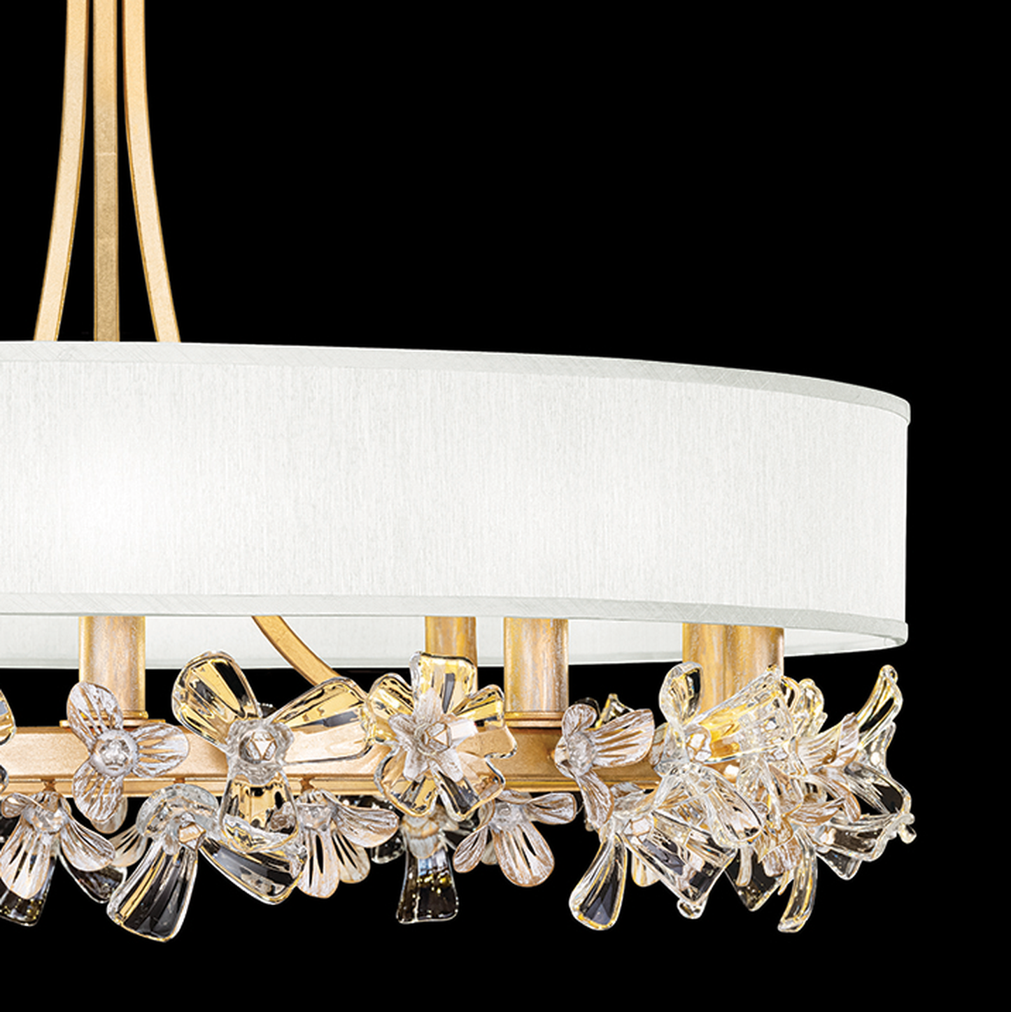 Azucena Floral Crystal Chandelier
