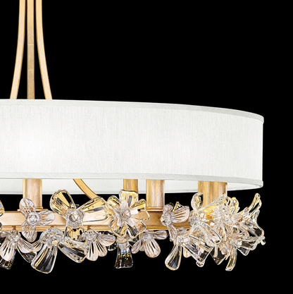 Azucena Floral Crystal Chandelier
