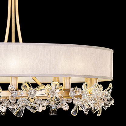 Azucena Floral Crystal Chandelier