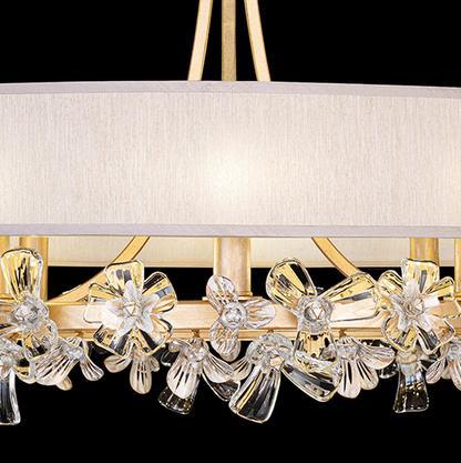 Azucena Floral Crystal Chandelier