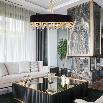 Azucena Floral Crystal Chandelier