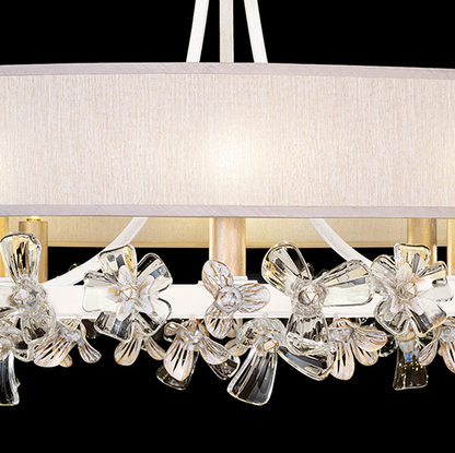 Azucena Floral Crystal Chandelier