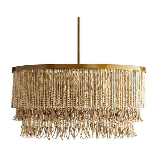Baja Coconut Bead Chandelier / Natural
