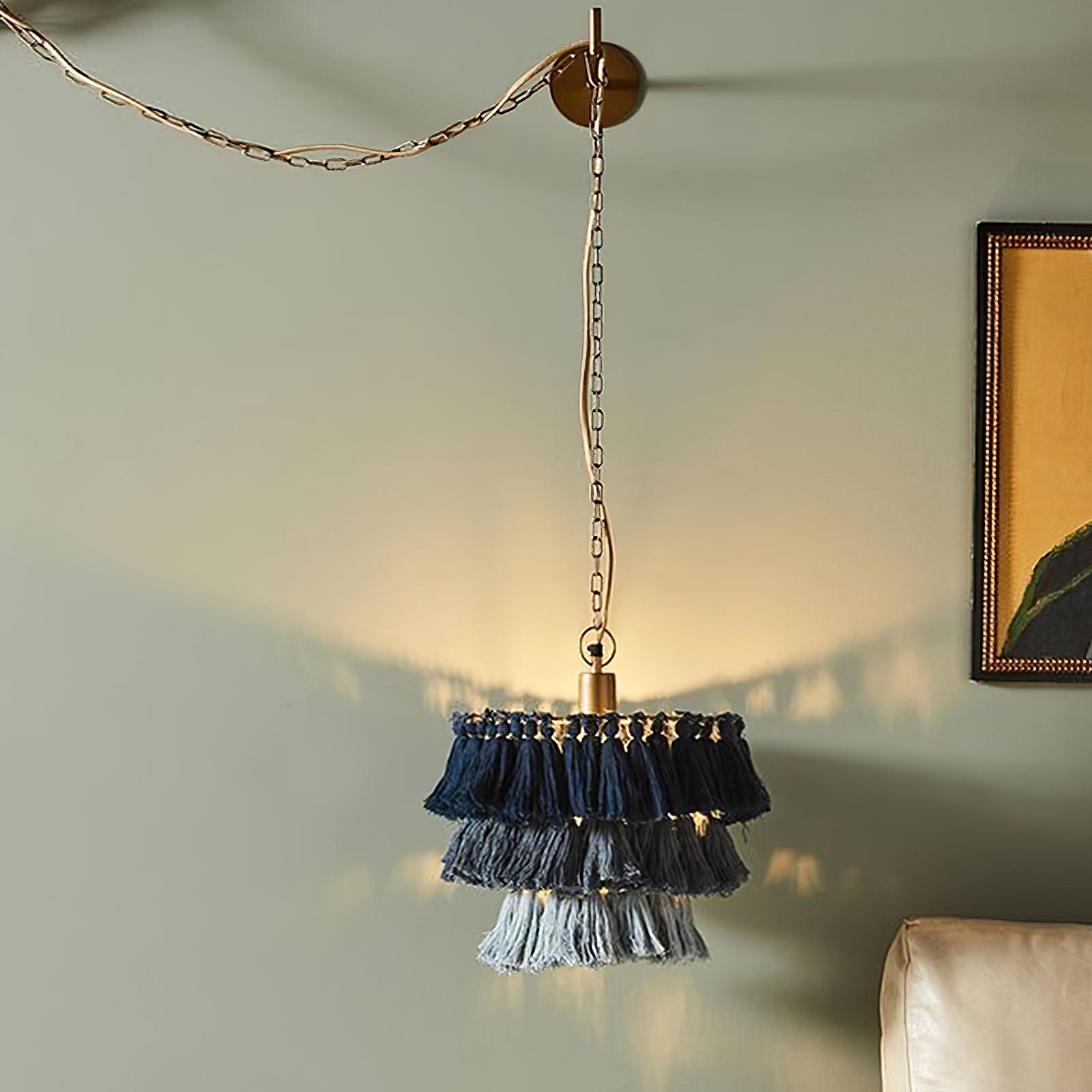 Bohemian Tassel Fringe Wall Light