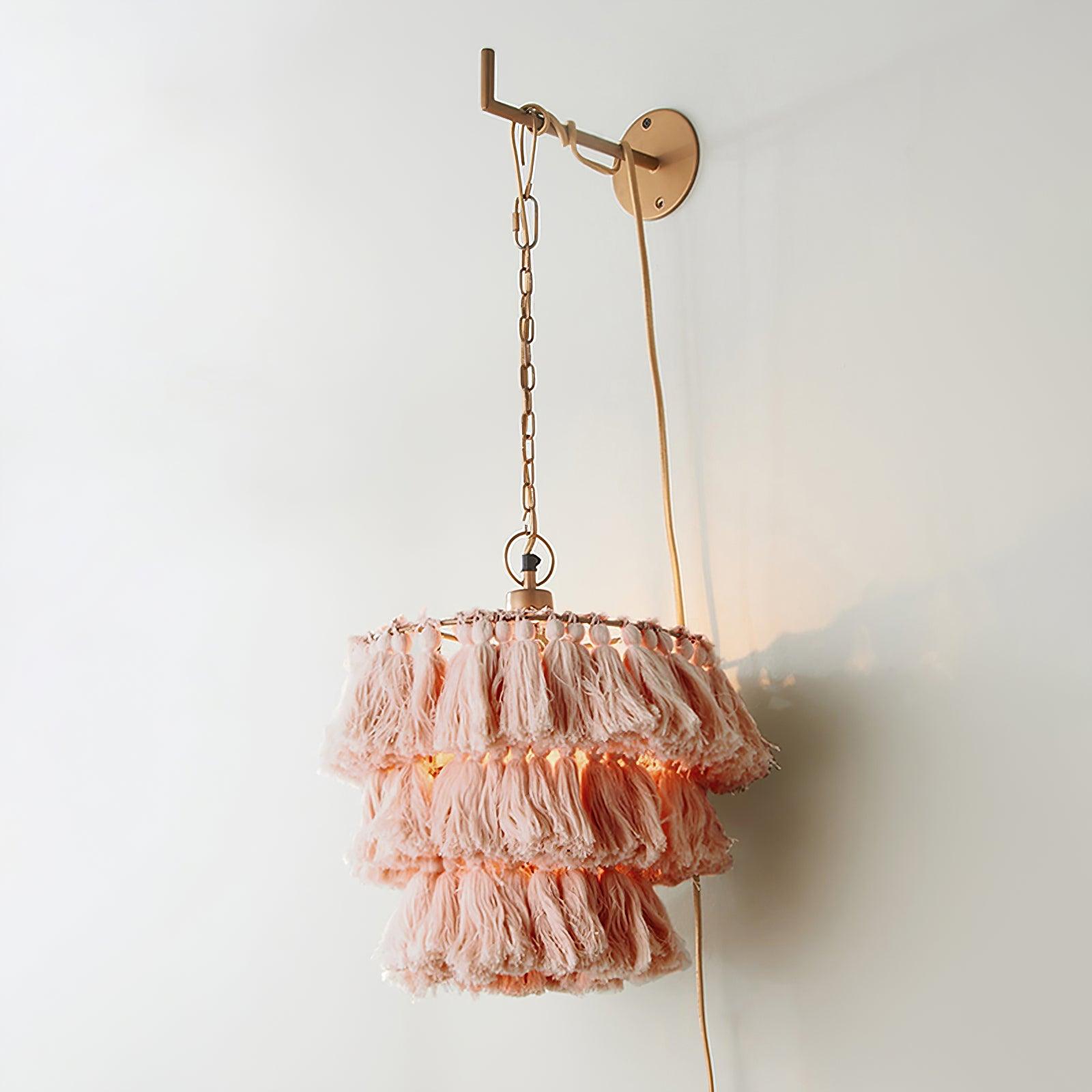 Bohemian Tassel Fringe Wall Light