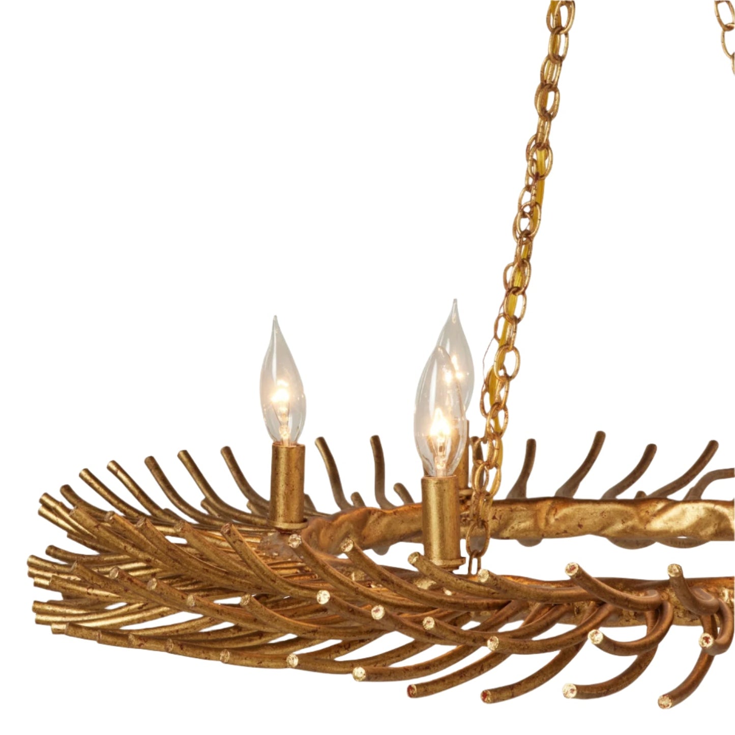 Bruna Six-Light Gesso Chandelier