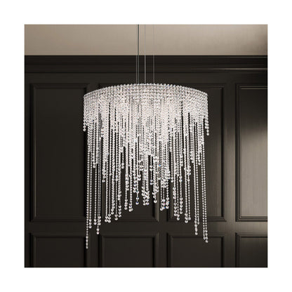 Cascading Crystal Strand Pendant / Clear Radiance