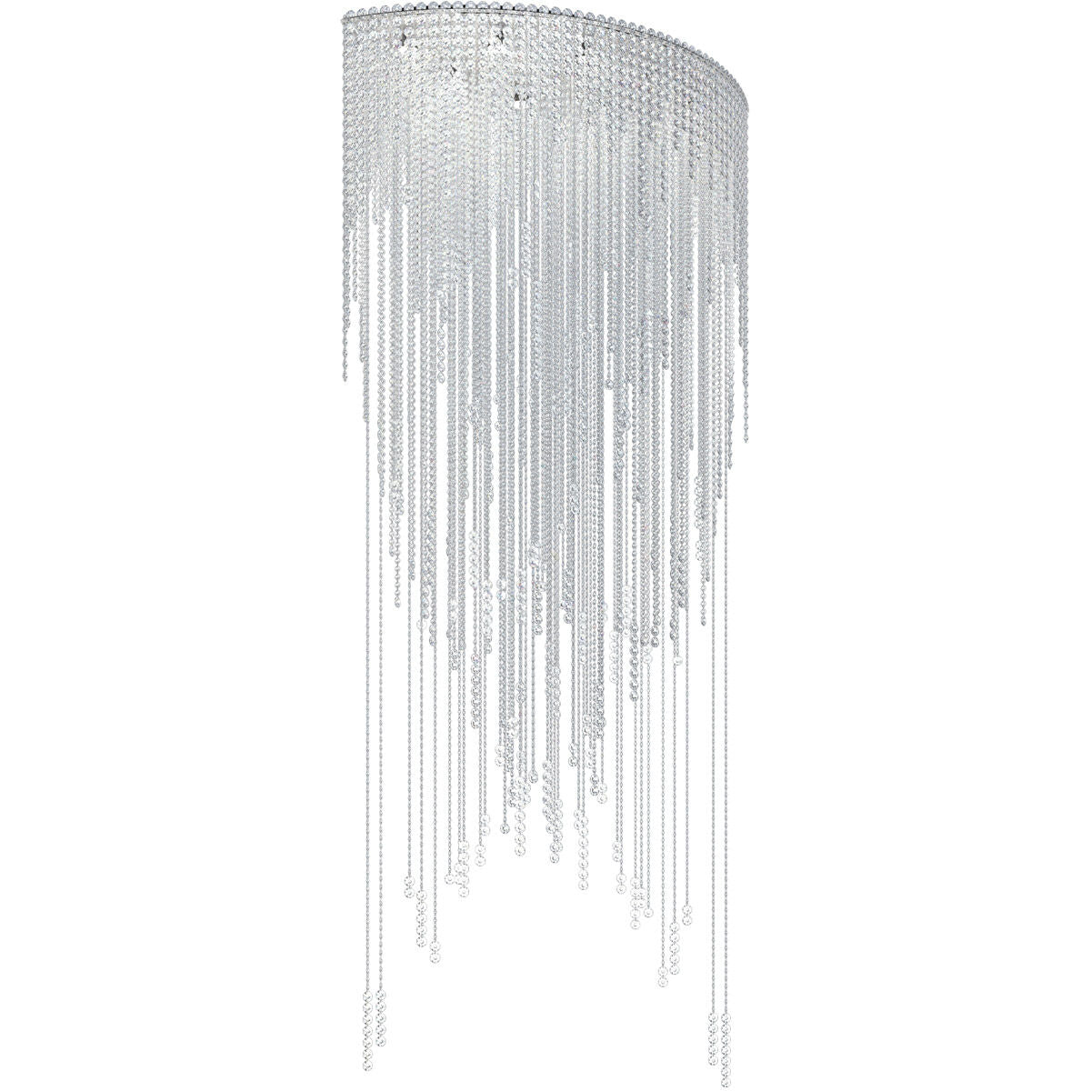 Cascading Crystal Strand Pendant