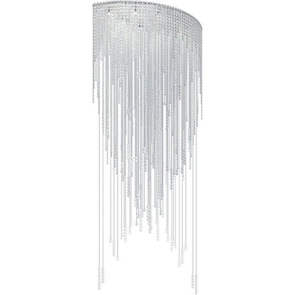 Cascading Crystal Strand Pendant