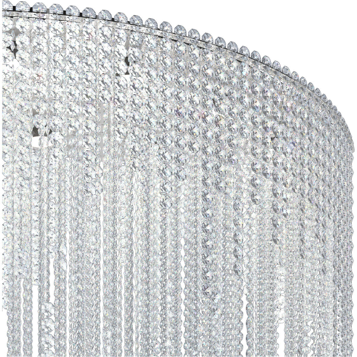 Cascading Crystal Strand Pendant