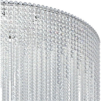 Cascading Crystal Strand Pendant