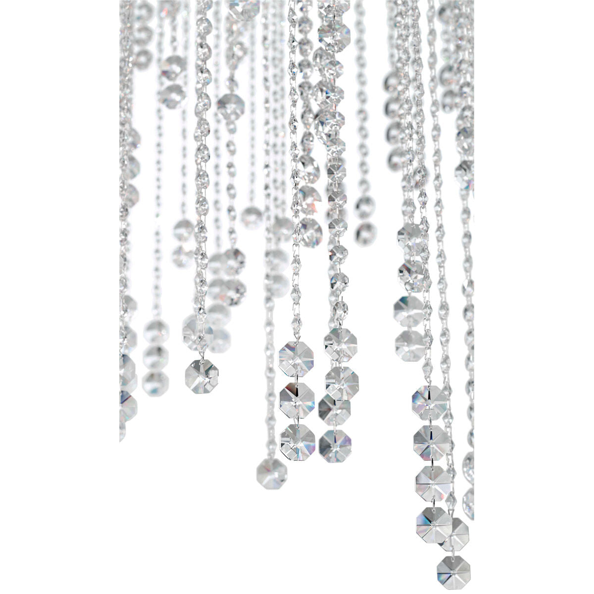 Cascading Crystal Strand Pendant