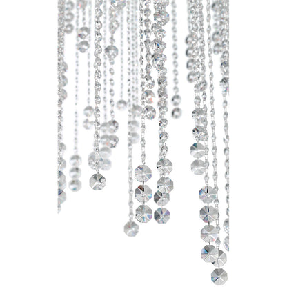 Cascading Crystal Strand Pendant