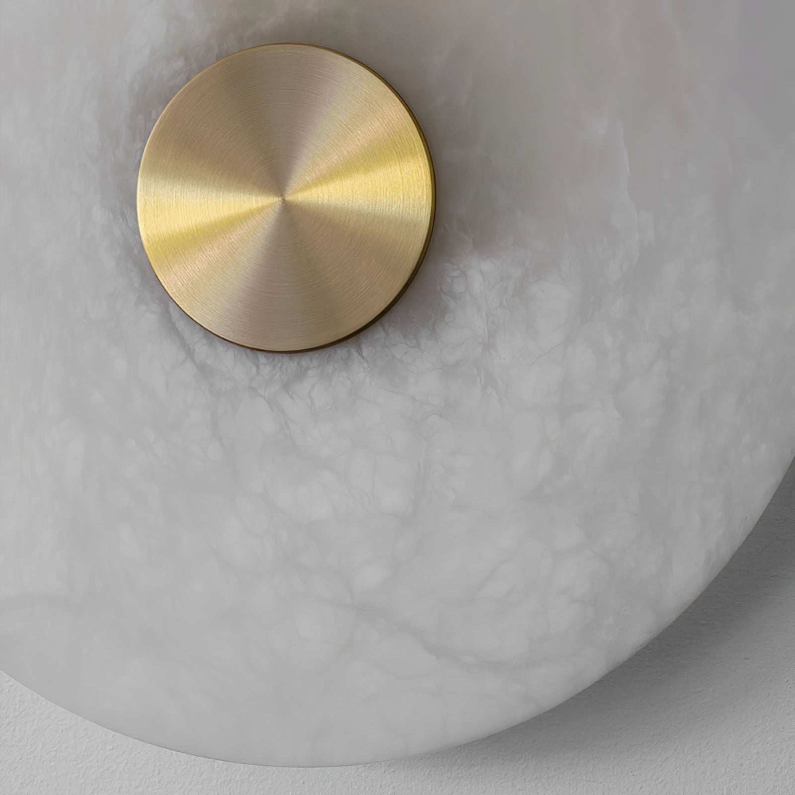 Circular Alabaster Disc LED Wall Light