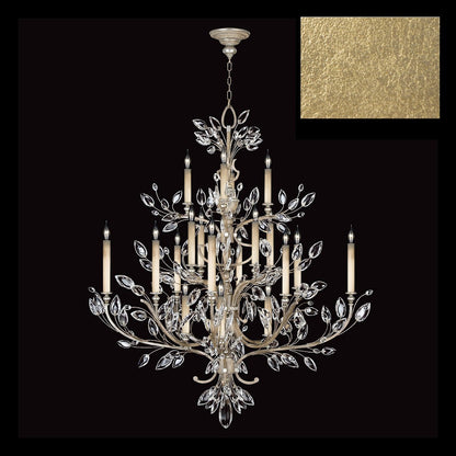 Crystal Laurel Leaf Chandelier