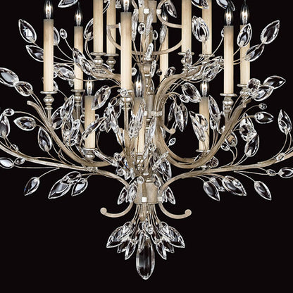 Crystal Laurel Leaf Chandelier