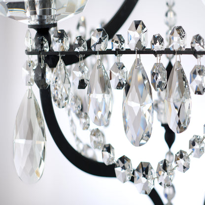 Curved Crystal Chain Two-Light Wall Sconce / French Gold / Radiance