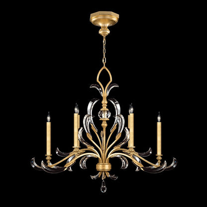 Fine Art Beveled Arcs 44" Chandelier / Gold