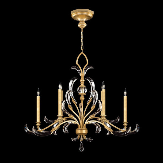 Fine Art Beveled Arcs 44" Chandelier / Gold